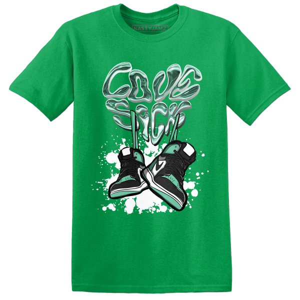 High OG Green Glow 1s T Shirt Match Sneaker Love Sick Jezsport.com