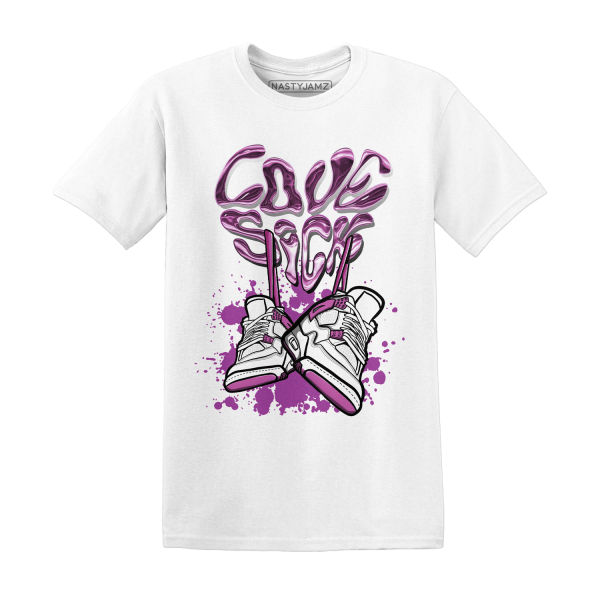 GS Hyper Violet 4s T Shirt Match Sneaker Love Sick Jezsport.com