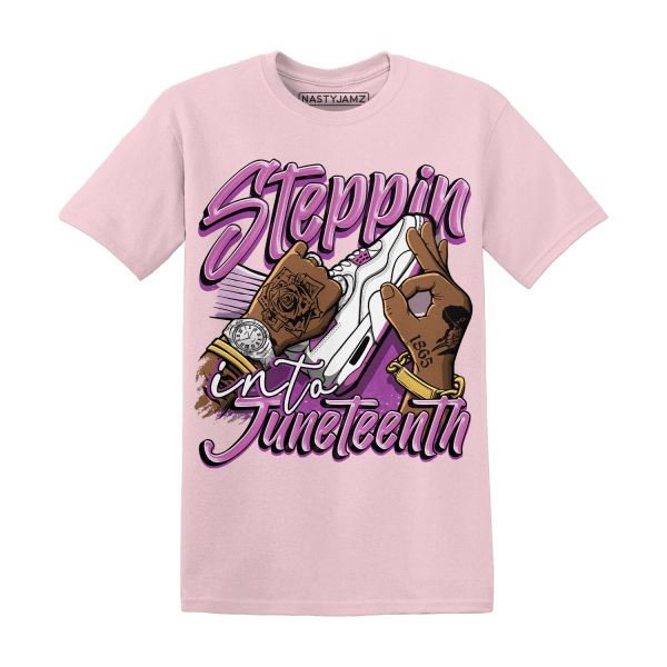 GS Hyper Violet 4s T Shirt Match Step Into Juneteenth Jezsport.com