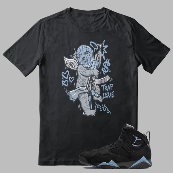 T-shirt To Match Jordan 7 Chambray – TRAP Graphic Jezsport.com