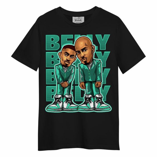 Black Green Glow 3s Shirt - Belly Sneakers Graphic Unisex Shirt Matching Jordan Shirt Jezsport.com