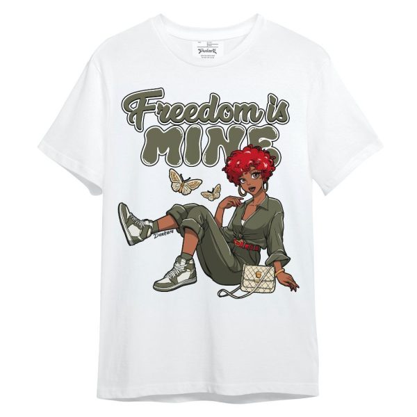 Low OG Medium Olive 1s Shirt, Freedom Is Mine Unisex Shirt Matching Jordan Shirt Jezsport.com