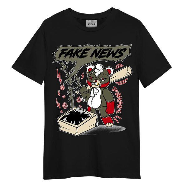 Low OG Medium Olive 1s Shirt - False News Hugz Shirt Unisex Matching Jordan Shirt Jezsport.com