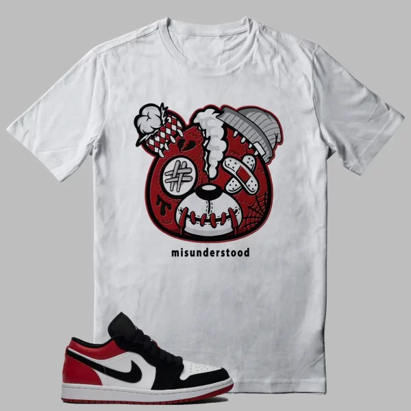 Teddy Bear Shirt Match Jordan 1 Black Toe Jezsport.com