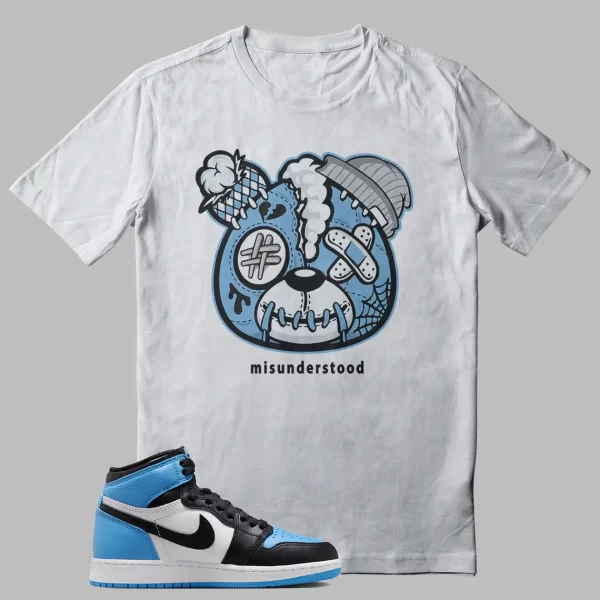 Teddy Bear Shirt to Match 1 Retro High OG UNC Toe Jezsport.com