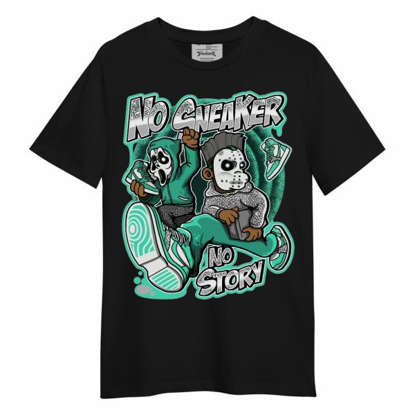 Black Green Glow 3s Shirt - Sneakers Make Story Graphic Unisex Shirt Matching Jordan Shirt Jezsport.com