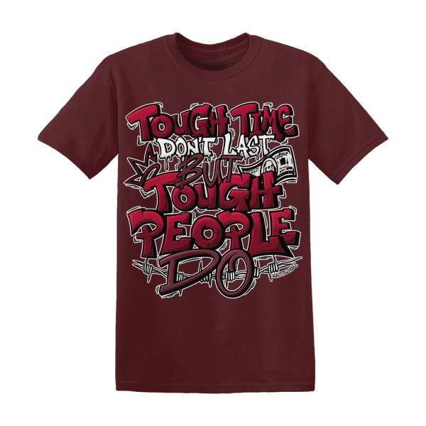 High White Team Red 1s T Shirt Match Tough People Never Fall Jezsport.com