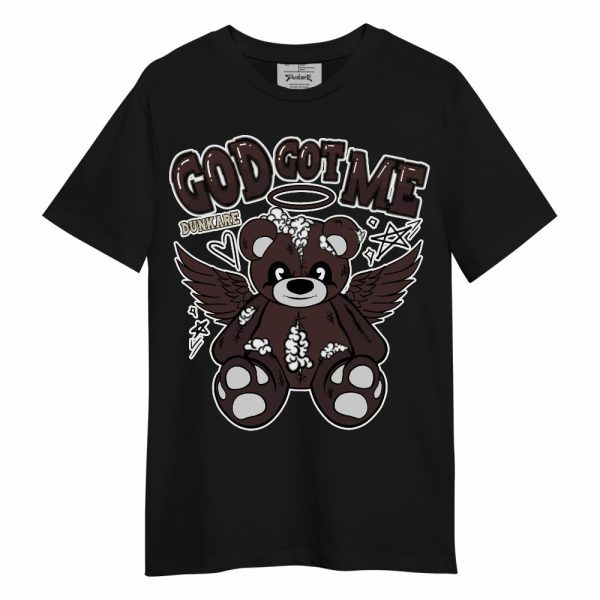 Burgundy Crush 3s Shirt - Gods Guides Me Bear Unisex Shirt Matching Jordan Shirt Jezsport.com