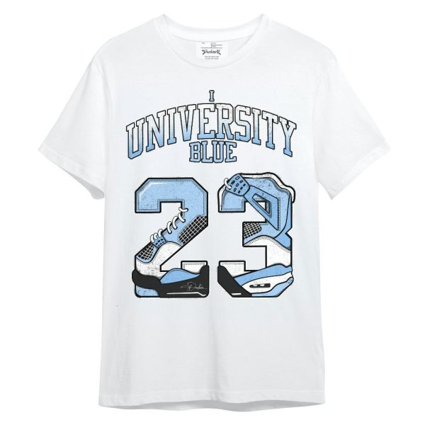 High University Blue 1s Shirt, Number 23 4s Unisex Shirt Matching Jordan Shirt Jezsport.com