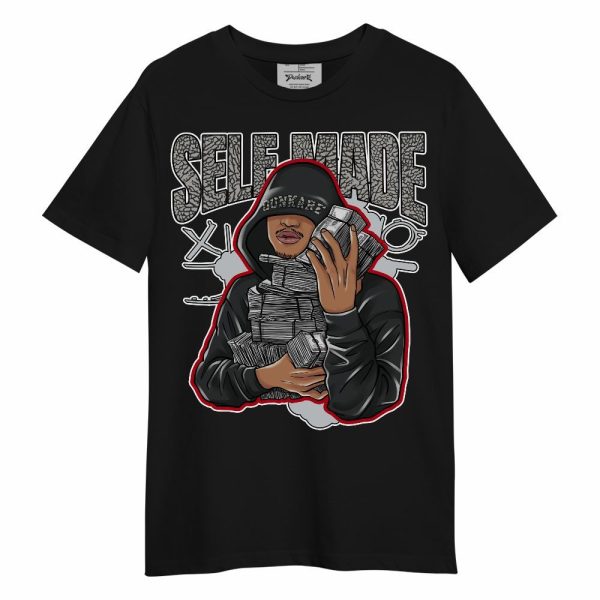 Black Cement 3s Shirt - Selfmade Unique Unisex Shirt Matching Jordan Shirt Jezsport.com