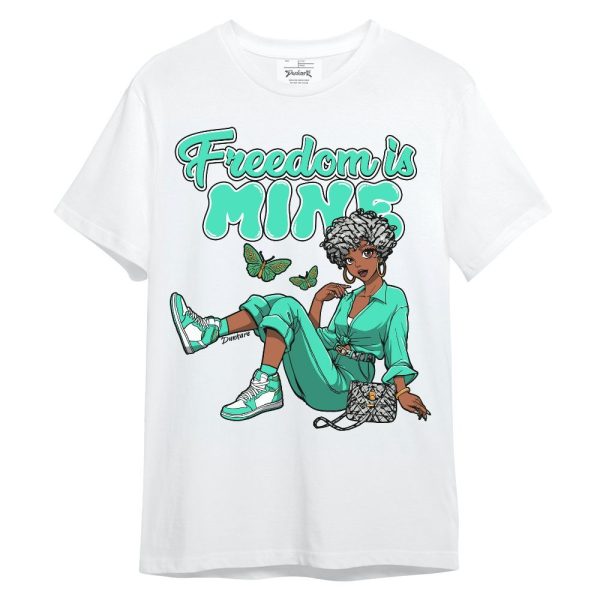 Black Green Glow 3s Shirt, Freedom Is Mine Green Glow 3s Unisex Shirt Matching Jordan Shirt Jezsport.com