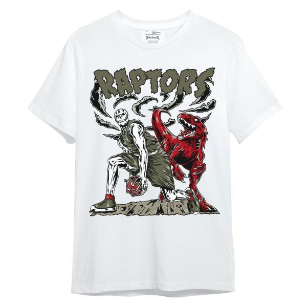 Low OG Medium Olive 1s Shirt - Raptors Skeleton Unisex Shirt Matching Jordan Shirt Jezsport.com