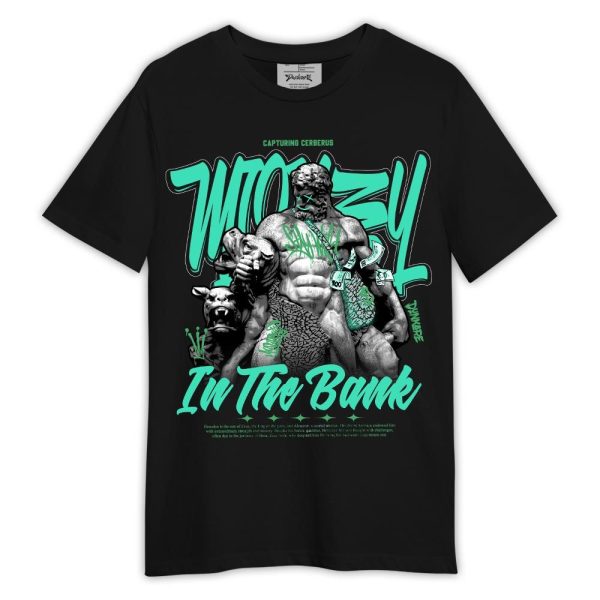 Black Green Glow 3s Shirt, Graphic Money In The Bank Shirt Green Glow 3s Outfit Matching Jordan Shirt Jezsport.com