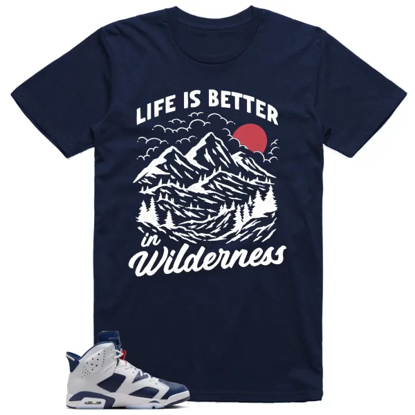 Wilderness Shirt to Match Jordan 6 Olympic Jezsport.com