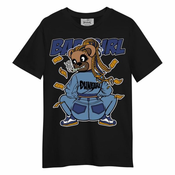 High OG First In Flight 1s Shirt Rebellious Girl Bear Unisex Shirt Matching Jordan Shirt Jezsport.com