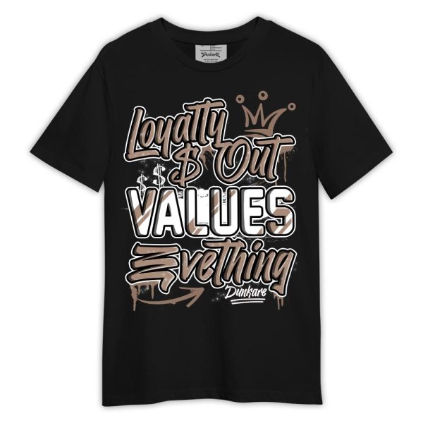 OG Latte 1s Shirt, Loyalty Out Values Everything Shirt Outfit Matching Jordan Shirt Jezsport.com