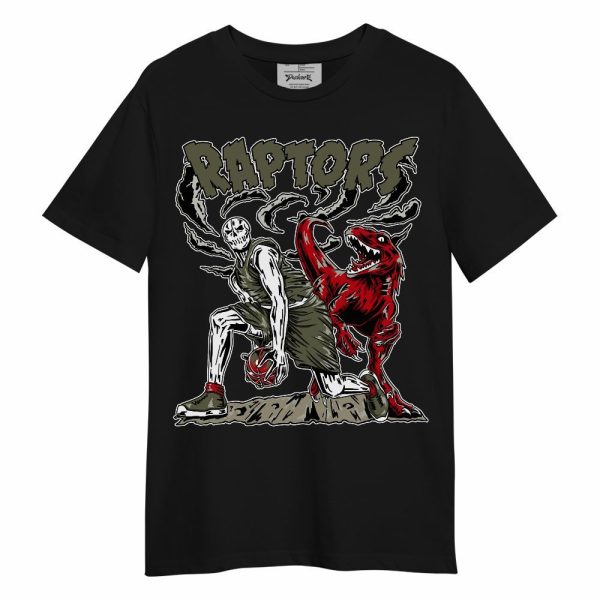 Low OG Medium Olive 1s Shirt - Raptors Skeleton Unisex Shirt Matching Jordan Shirt Jezsport.com