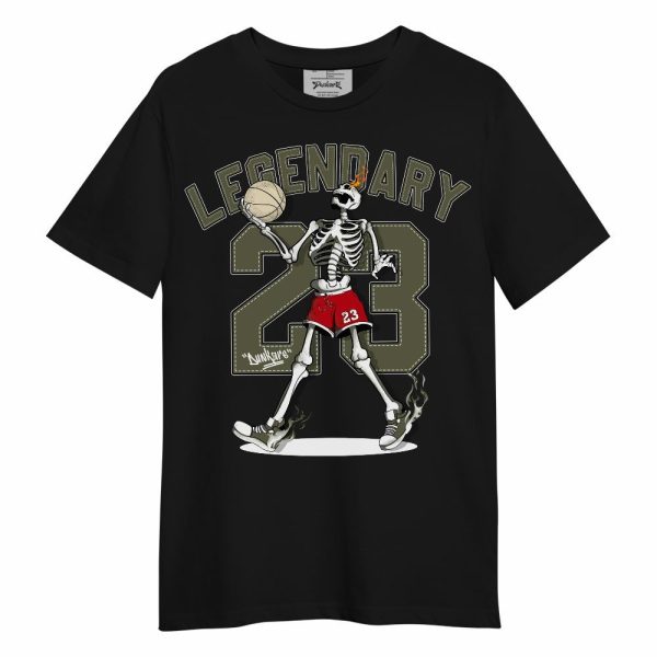 Low OG Medium Olive 1s Shirt, 23 Skeleton G.O.A.T Unisex Shirt Matching Jordan Shirt Jezsport.com