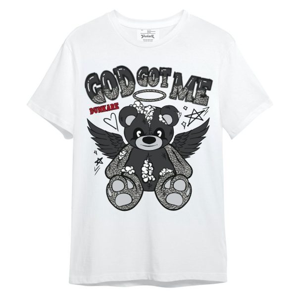 Black Cement 3s Shirt - Gods Guides Me Bear Unisex Shirt Matching Jordan Shirt Jezsport.com