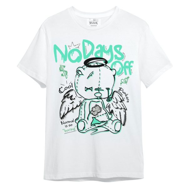 Black Green Glow 3s Shirt, No Days Off Unisex Shirt Matching Jordan Shirt Jezsport.com