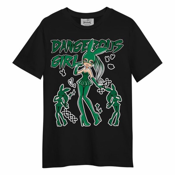 Mid Lucky Green 1s Shirt - Dangerous.Girl Unisex Shirt Matching Jordan Shirt Jezsport.com