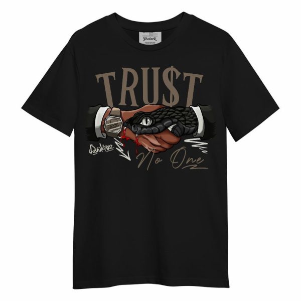 Low OG Dark Mocha 1s Shirt, Snake Trust No One Unisex Shirt Matching Jordan Shirt Jezsport.com