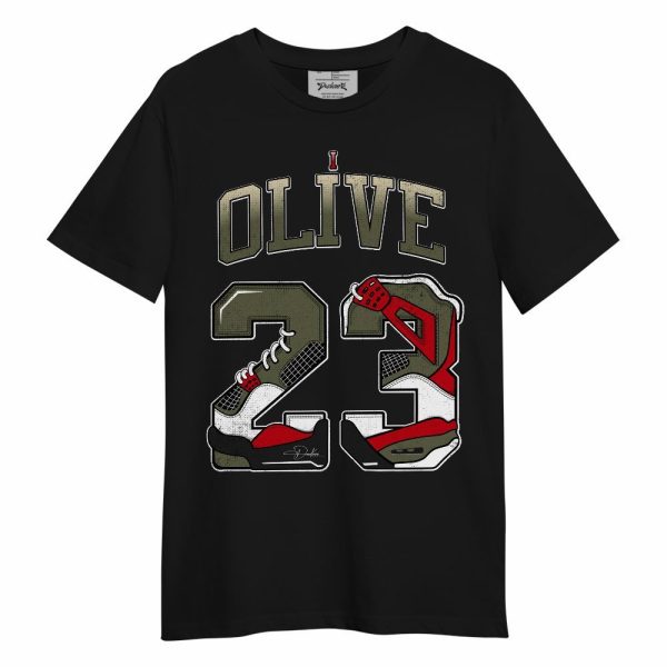 Low OG Medium Olive 1s Shirt, Number 23 4s Unisex Shirt Matching Jordan Shirt Jezsport.com