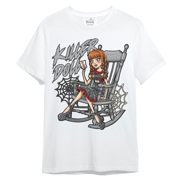 Cement Grey 3s Shirt - Killer Doll-A Halloween Unisex Shirt Matching Jordan Shirt Jezsport.com