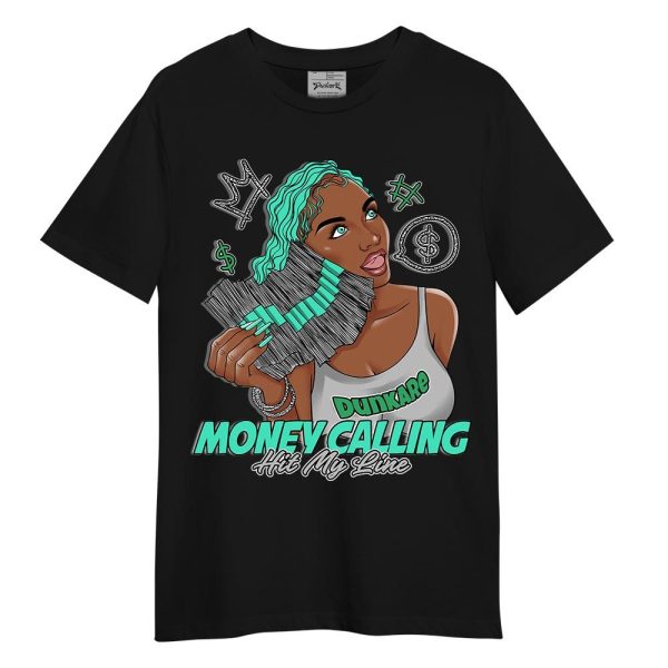 Black Green Glow 3s Shirt - Moneycall Unique Shirt Unisex Matching Jordan Shirt Jezsport.com