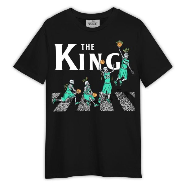 Black Green Glow 3s Shirt, The King Basketball Shirt Outfit 0605 TCD Matching Jordan Shirt Jezsport.com