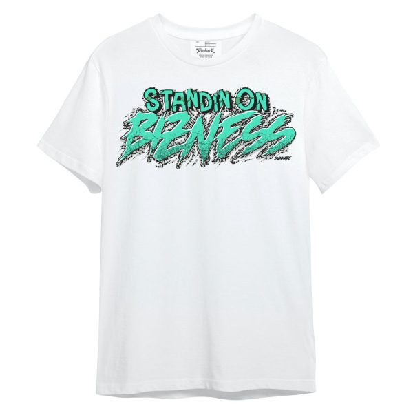 Black Green Glow 3s Shirt, Standin On Bizness Green Glow 3s Unisex Shirt Matching Jordan Shirt Jezsport.com