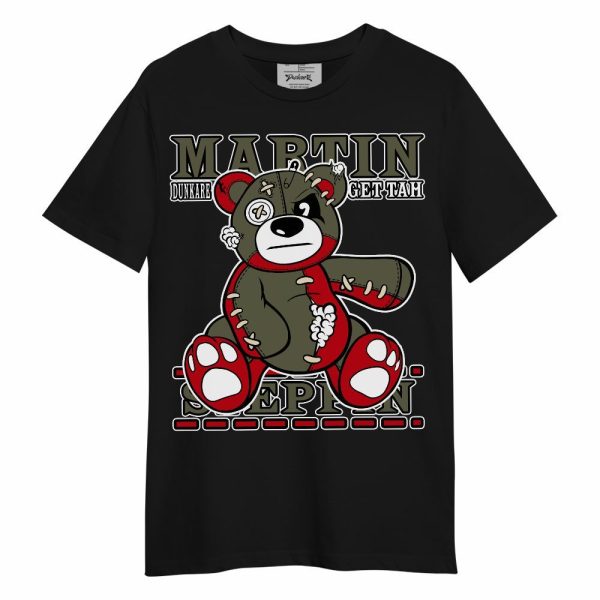 Low OG Medium Olive 1s Shirt - Tah Steppin Bear Unisex Shirt Matching Jordan Shirt Jezsport.com