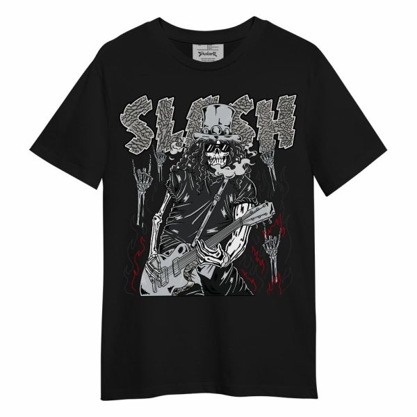 Black Cement 3s Shirt - Slash Skeleton Unisex Shirt Matching Jordan Shirt Jezsport.com