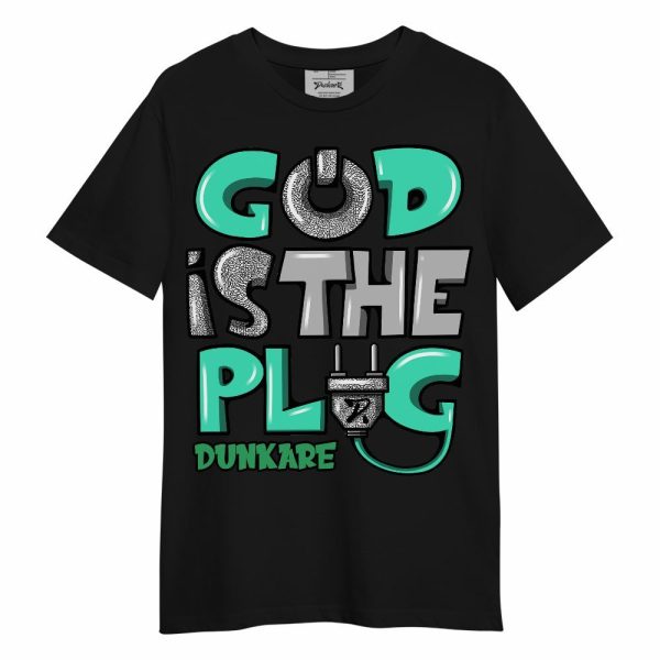 Black Green Glow 3s Shirt - God Is The Power Cord Unisex Shirt Matching Jordan Shirt Jezsport.com