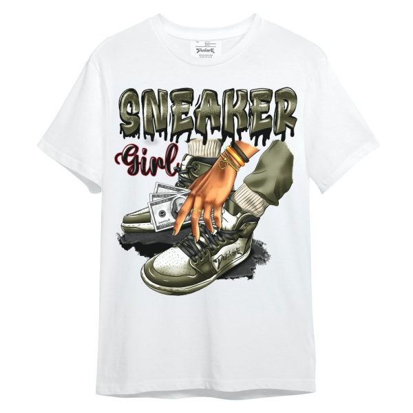 Low OG Medium Olive 1s Shirt, SNEAKER Girl Money Drip Unisex Shirt Matching Jordan Shirt Jezsport.com