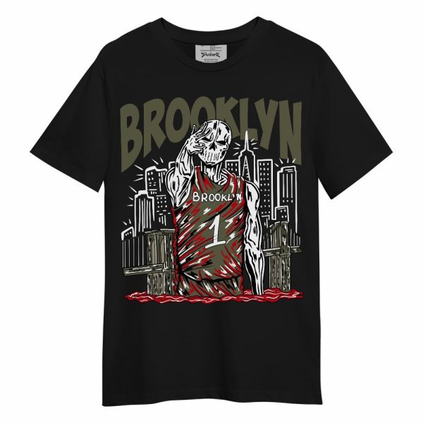 Low OG Medium Olive 1s Shirt - Brooklyn's Skeleton Unisex Shirt Matching Jordan Shirt Jezsport.com