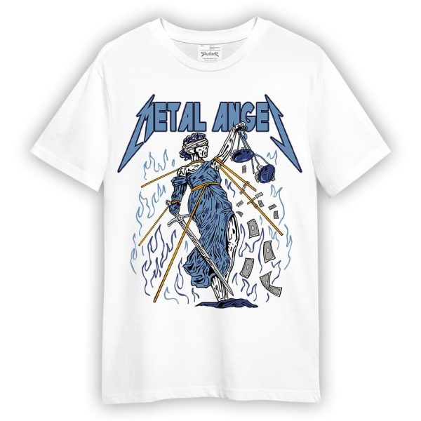 High OG First In Flight 1s Shirt - Metal Angel Skeleton Shirt Unisex Matching Jordan Shirt Jezsport.com