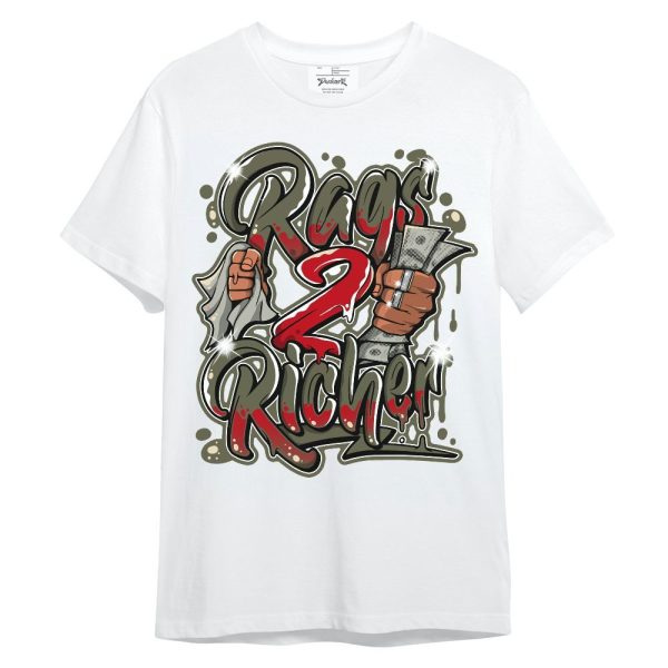 Low OG Medium Olive 1s Shirt - Rag 2 Rich Graphic Unisex Shirt Matching Jordan Shirt Jezsport.com