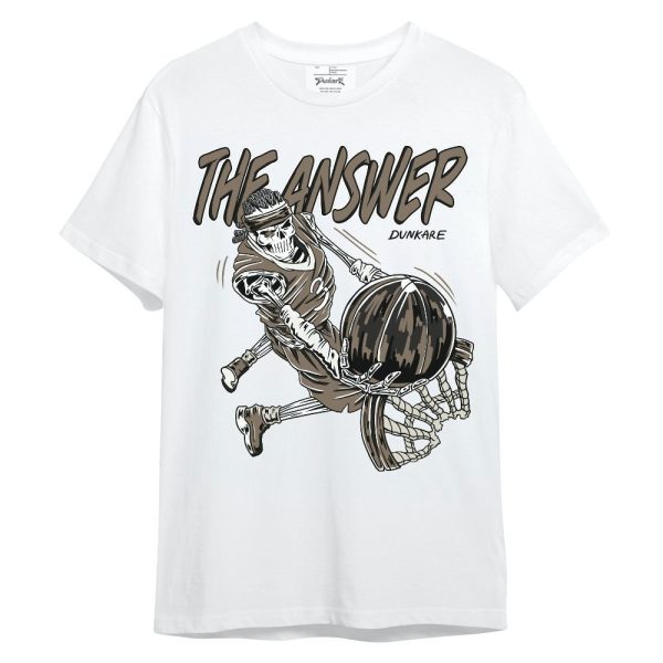 Low OG Dark Mocha 1s Shirt - The Answer Skeleton Unisex Shirt Matching Jordan Shirt Jezsport.com