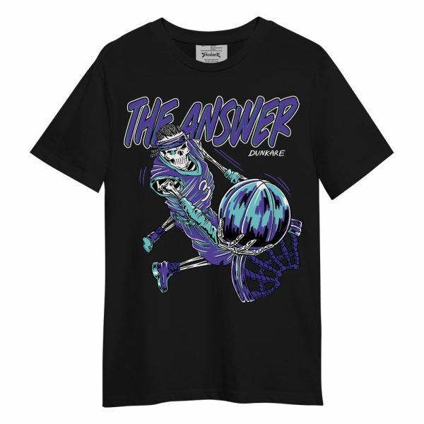 Low Hornets 1s Shirt - The Answer Skeleton Unisex Shirt Matching Jordan Shirt Jezsport.com