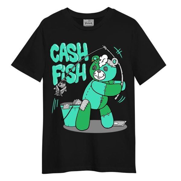 Black Green Glow 3s Shirt - Moneys Fish Hugz Shirt Unisex Matching Jordan Shirt Jezsport.com