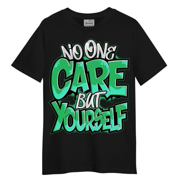 Black Green Glow 3s Shirt - Cares Yourself Graphic Shirt Unisex Matching Jordan Shirt Jezsport.com