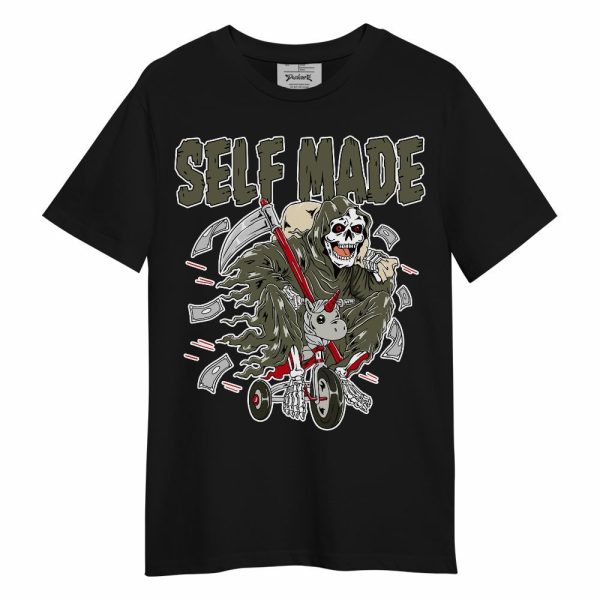 Low OG Medium Olive 1s Shirt - Self Make Skeleton Unisex Shirt Matching Jordan Shirt Jezsport.com