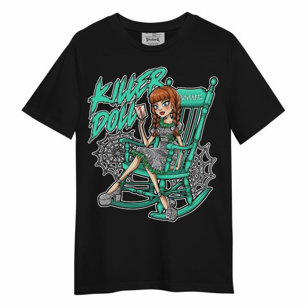 Black Green Glow 3s Shirt - Killer Doll-A Halloween Unisex Shirt Matching Jordan Shirt Jezsport.com