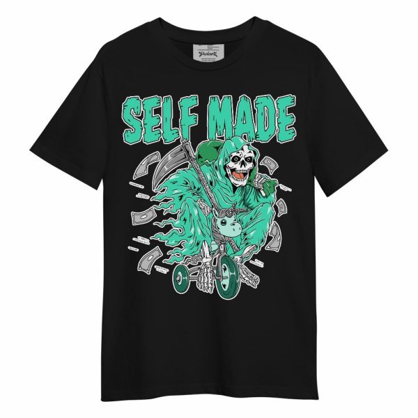 Black Green Glow 3s Shirt - Self Make Skeleton Unisex Shirt Matching Jordan Shirt Jezsport.com