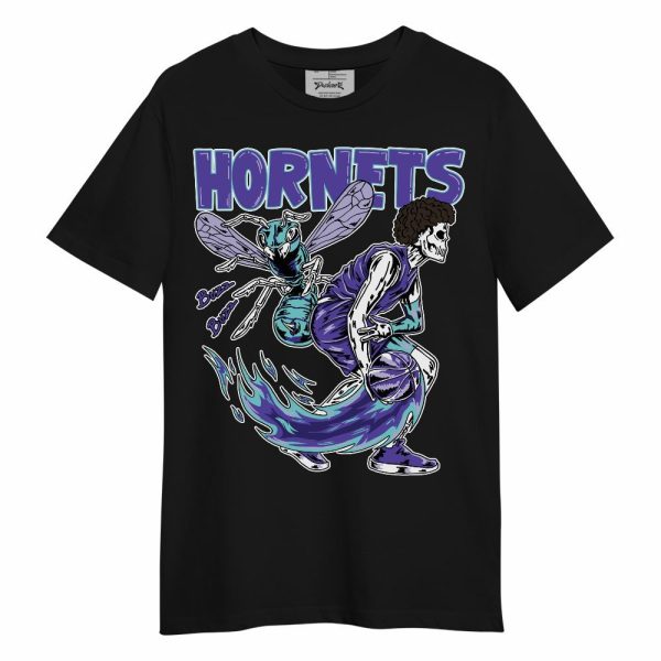 Low Hornets 1s Shirt - Hornet Skeleton Unisex Shirt Matching Jordan Shirt Jezsport.com