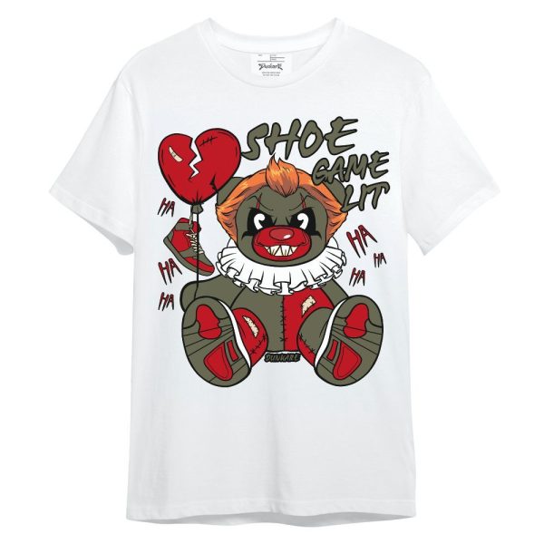 Low OG Medium Olive 1s Shirt - Shoe Game Bear Unisex Shirt Matching Jordan Shirt Jezsport.com