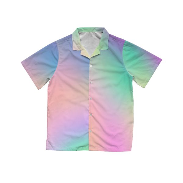 Colorful Gradient Hawaiian Shirt, Summer Shirt For Men and Women Jezsport.com