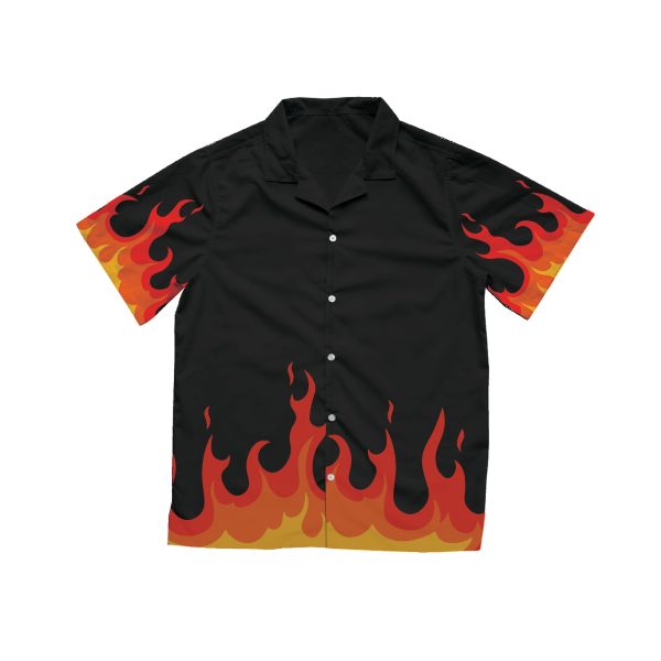 Flame Hawaiian Shirt, Summer Shirt For Men and Women Jezsport.com