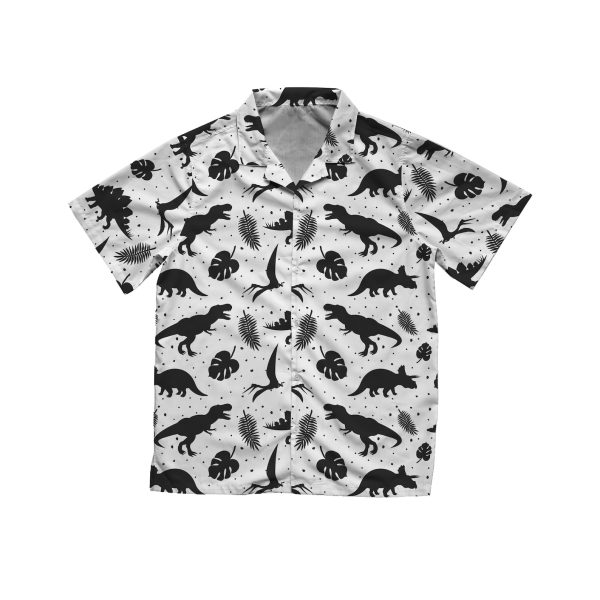 Dinosaur Pattern Hawaiian Shirt, Summer Shirt For Men and Women Jezsport.com